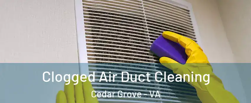 Clogged Air Duct Cleaning Cedar Grove - VA