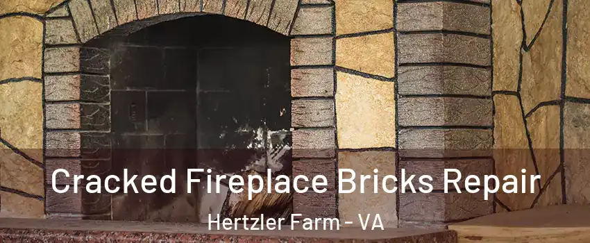 Cracked Fireplace Bricks Repair Hertzler Farm - VA