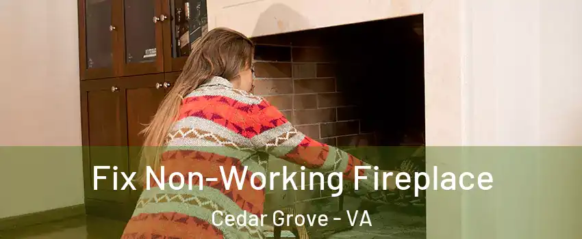 Fix Non-Working Fireplace Cedar Grove - VA