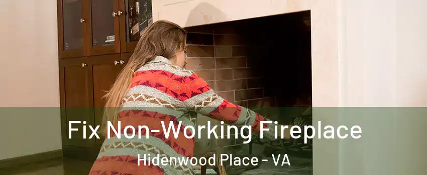 Fix Non-Working Fireplace Hidenwood Place - VA