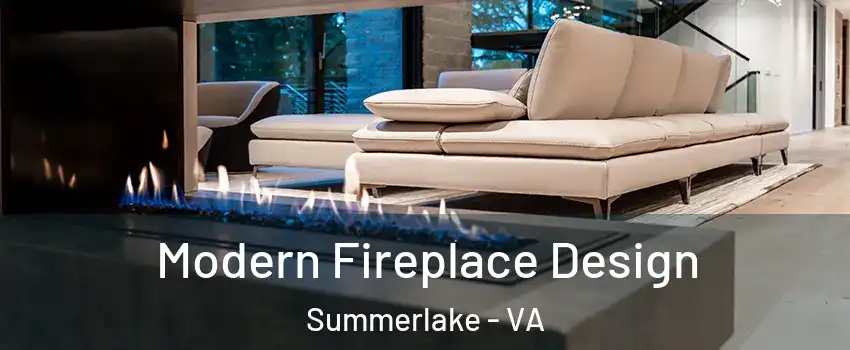 Modern Fireplace Design Summerlake - VA