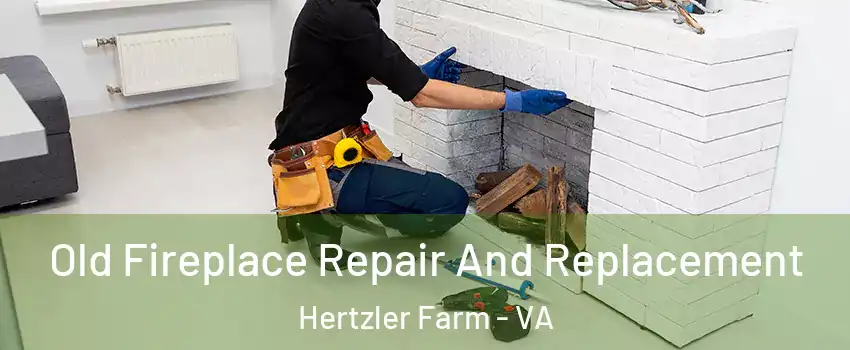 Old Fireplace Repair And Replacement Hertzler Farm - VA