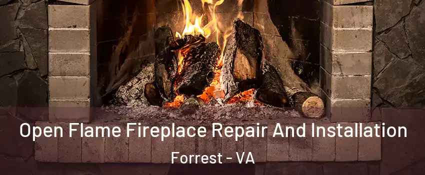 Open Flame Fireplace Repair And Installation Forrest - VA