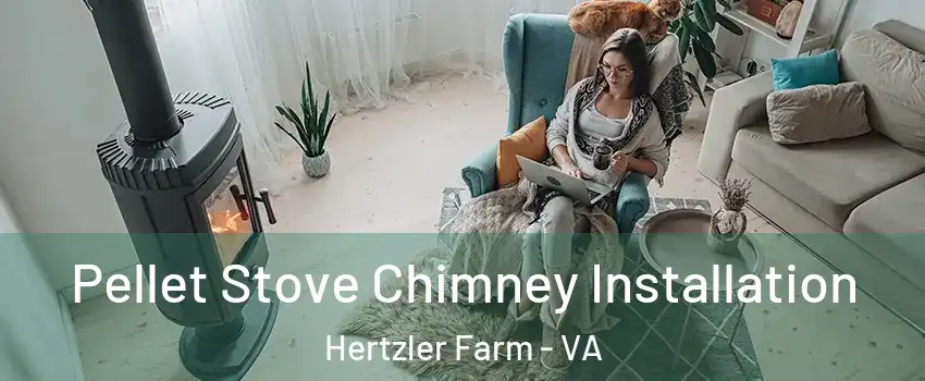 Pellet Stove Chimney Installation Hertzler Farm - VA